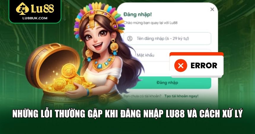 Những lỗi thường gặp khi đăng nhập LU88 và cách xử lý