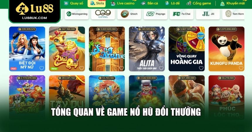 Tổng quan về game nổ hũ đổi thưởng